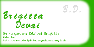 brigitta devai business card